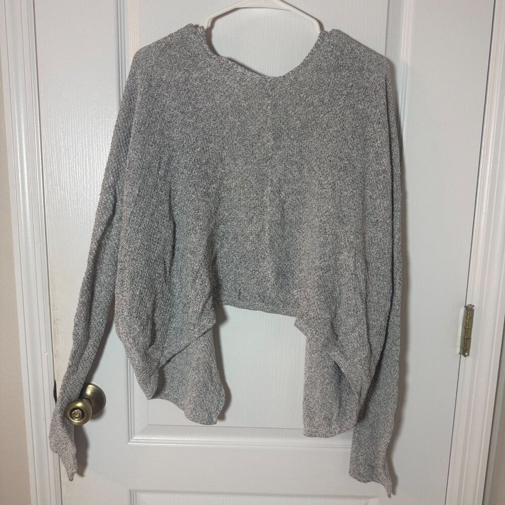 Brandy Melville Gray Speckled Open Front Knit Cardigan One Size Cozy